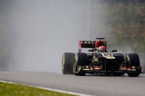 Kimi Raikkonen (Lotus E21) al GP della Malesia.