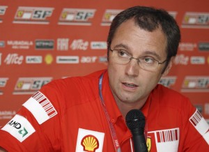 Stefano Domenicali, responsabile della Scuderia Ferrari F1