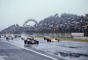 La partenza del Gran Premio di Fuji del 1976