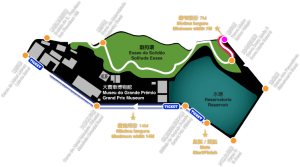 Il tracciato della pista del GP di Macao di F3.