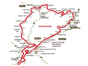 Il tracciato completo del Nurburgring.