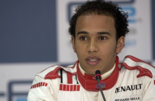 Un giovanissimo Lewsi Hamilton ai tempi della sua partecipazione alla GP2 Series.