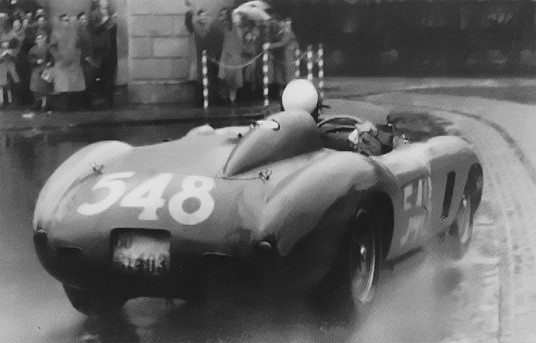 Mille Miglia 1956 Eugenio Castellotti su Ferrari 290 MM