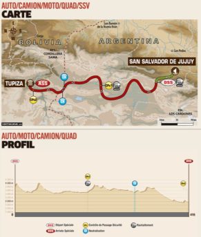 Il percorso della tappa 4 della Dakar 2017