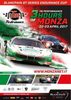 Locandina della 3 Ore di Monza 2017