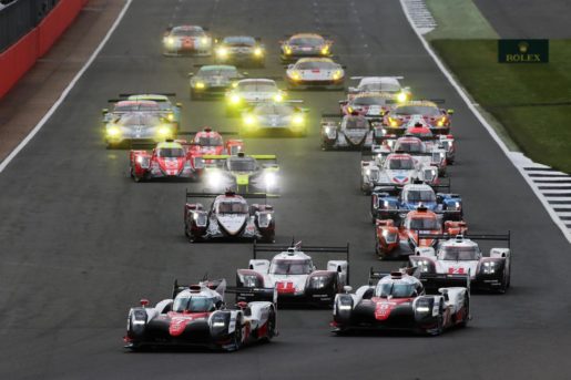 The start of the race. TOYOTA GAZOO Racing. World Endurance Championship. 6 Hours of Silverstone. 13th to 17th April 2017. Silverstone, UK