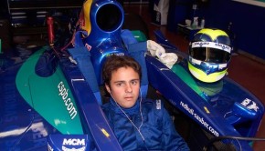 Un giovanissimo Felipe Massa, pilota Dell'International Draco team nel 2001 quando vinse il titolo dell'Euro Formula 3000.
